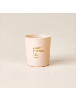 Matmel Deco White Cotton Bardak Mum - Bej - 110 gr