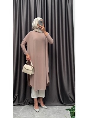 Yanları Yırtmaçlı Sandy Tunik
