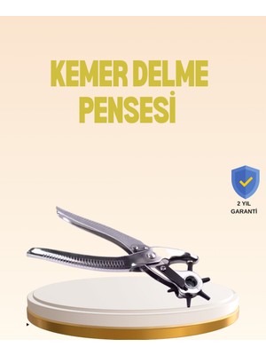 Renas Store Profesyonel Deri Delme Pensesi Döner Başlıklı Kemer Delici 6 Fonksiyonlu - Lisinya