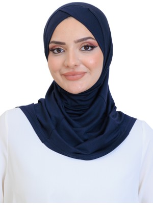 Modish Group Kadın Hazır Türban Çapraz Tek Parça Pratik Namaz Başörtüsü