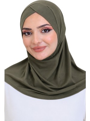 Modish Group Kadın Hazır Türban Çapraz Tek Parça Pratik Namaz Başörtüsü