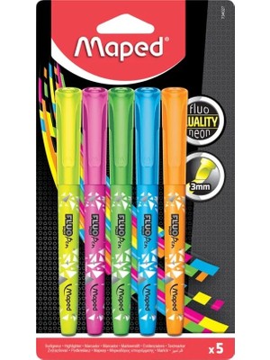 Maped Fluo Neon Fosforlu Kalem Seti 5 Renk 734027