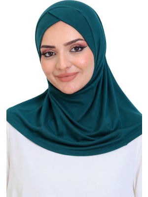 Modish Group Kadın Hazır Türban Çapraz Tek Parça Pratik Namaz Başörtüsü