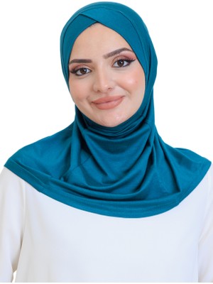 Modish Group Kadın Hazır Türban Çapraz Tek Parça Pratik Namaz Başörtüsü