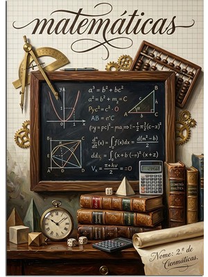 Artmeg Kara Tahtalı Matematik Formülleri Sınıfı Dekoratif Kanvas - Mdf Ahşap Tablo