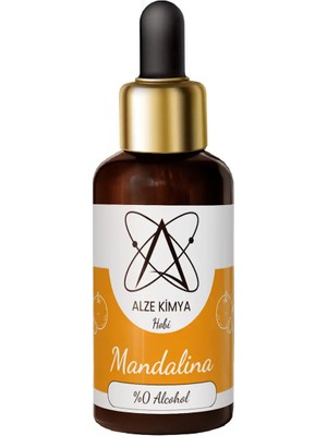 Alze Kimya Hobi Mandalina Esansı 10 ml Mum, Taş Tozu ve Oda Kokusu Esansı