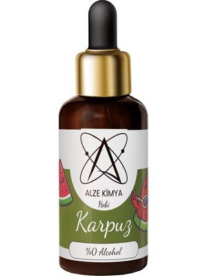 Alze Kimya Hobi Karpuz Esansı 10 ml Mum, Taş Tozu ve Oda Kokusu Esansı