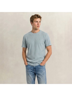 Gant Erkek Yeşil Bisiklet Yaka Regular Fit Logolu T-Shirt