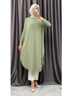 Yanları Yırtmaçlı Sandy Tunik