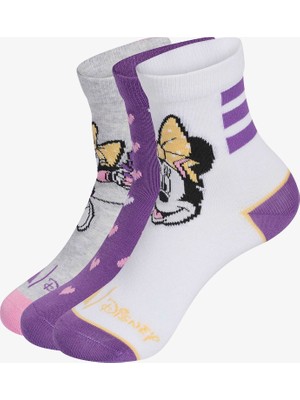 Adidas Disney Minnie Mouse Çocuk Beyaz 3'lü Çorap