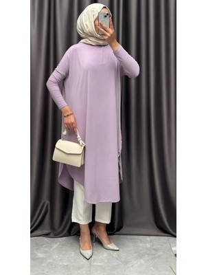 Yanları Yırtmaçlı Sandy Tunik