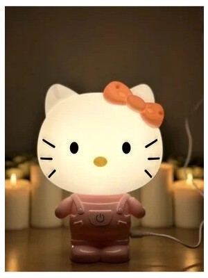 Marvielle Hello Kitty Dekoratif LED Başucu Lambası - Çok Sevilen Tasarım - Masa ve Gece Lambası