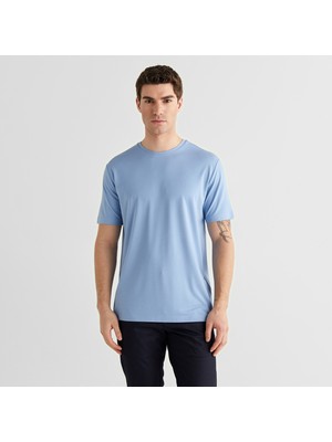 Gant Erkek Mavi Kısa Kollu T-Shirt