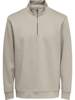 Only & Sons Jack Jones Only&sons Erkek Yarım Fermuar Sweatshirt 22037612