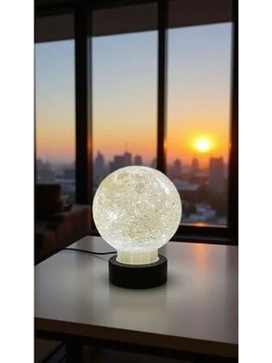 Marvielle 3D Ay Tasarımlı LED Gece Lambası ile Ay Işığı Gibi Sıcak Bir Atmosfer - Masa ve Gece Lambası