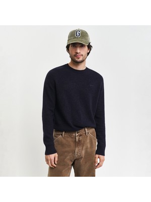 Gant Erkek Lacivert Regular Fit Uzun Kollu Triko