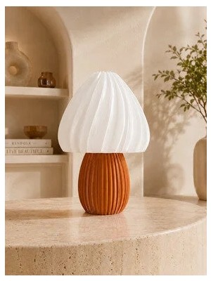 Marvielle 3D Baskı Modern Dekoratif Masa Lambası - Masa ve Gece Lambası