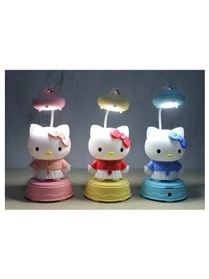 Marvielle Sevimli Hello Kitty Çocuk Odası Masa Lambası - Masa ve Gece Lambası