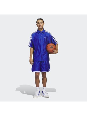Adidas Jacquard Unisex Mavi Şort