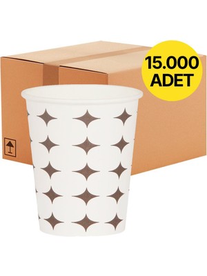 Ofix Karton Bardak Yıldız Desenli 7 Oz 180 ml (3.8 G) 15000 Adet - 5 Koli