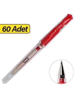 Uni-Ball UM-153 Signo Broad Imza Kalemi 1.0 mm - Kırmızı x 60 Adet (5 Kutu)
