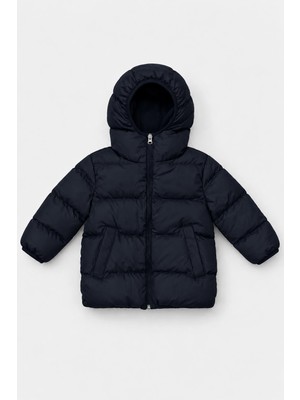 Perendi Unisex Çocuk Içi Polarlı Kapüşonlu Şişme Mont