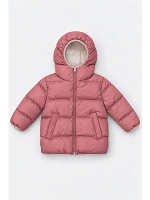 Perendi Unisex Çocuk Içi Polarlı Kapüşonlu Şişme Mont