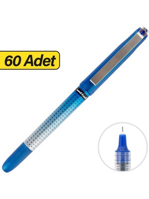 Uni-Ball UB-185S Iğne Uç Kalem 0.5 mm - Mavi x 60 Adet (5 Kutu)