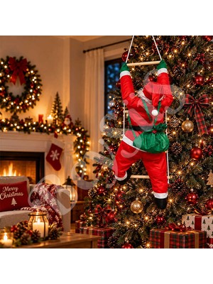 BeySüS Yılbaşı Tırmanan Noel Baba 90 cm