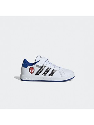 Adidas Grand Court Spider-Man Çocuk Beyaz Spor Ayakkabı.-