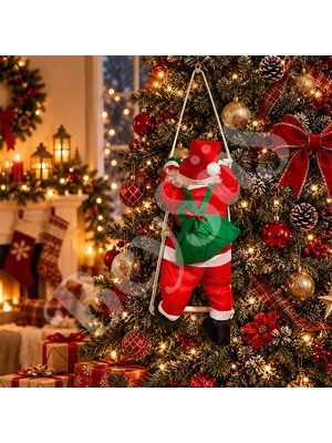 BeySüS Yılbaşı Tırmanan Noel Baba 60 cm
