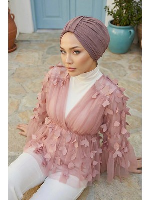 Aisha's Design Şık ve Kullanışlı Bone,Gül Kurusu,B-68
