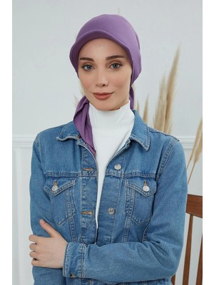 Aisha's Design Siperlikli Bandana,B-40,Mor 2