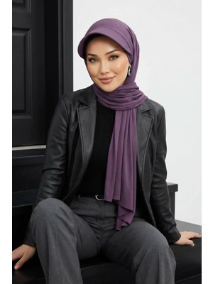 Aisha's Design Siperlikli Penye Şal,SS-1,Mor