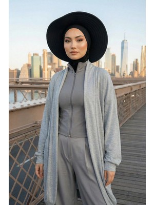 Aisha's Design Çıkarılabilir Arkası Fiyonklu Şapkalı Ninja Bone Türban,S-5,Siyah
