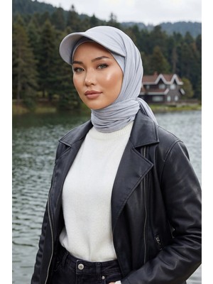 Aisha's Design Siperlikli Penye Şal,SS-1,Gri