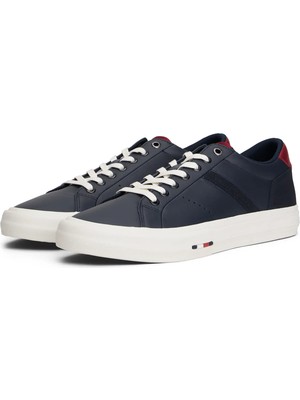 Tommy Hilfiger Erkek Siyah Tommy Hilfiger Th Hı Vulc Lth Stree Siyah Erkek Günlük Spor Ayakkabı