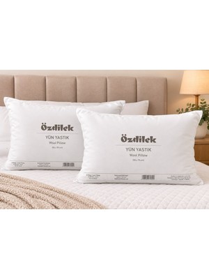 Özdilek 2li Set Doğal %100 Yün Yastık (50X70)