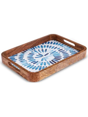 Karaca Home Mango Marin Tepsi Mavi 35X25X4 cm