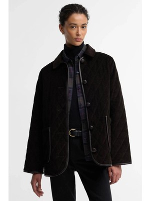 Barbour Marlow Kapitone Ceket BR71 Dk Brown Shadow Classic