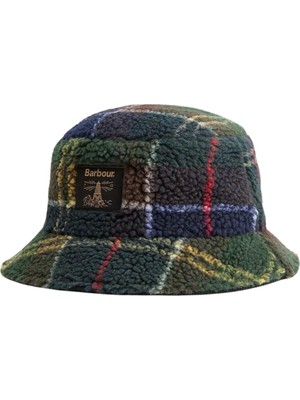 Barbour Field Fleece Bucket Şapka OL91 Classic Tartan/black