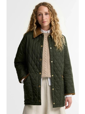 Barbour Icons Modern Liddesdale Kapitone Ceket OL74 Olive Classic