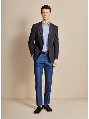 Brooks Brothers Lacivert Erkek Denim Pantolon BBSS26MPT017