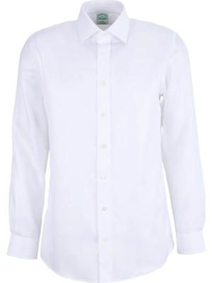 Brooks Brothers Beyaz Erkek Slim Fit Gömlek BBSS26MSH040