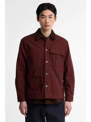 Barbour Ursula Oversize Canvas Dış Gömlek BR53 Chestnut