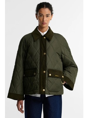 Barbour Kilnwick Kapitone Ceket OL71 Olive Shadow Classic