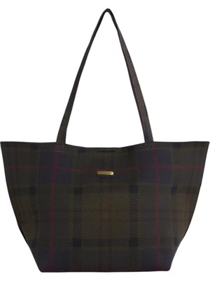 Barbour Layla Tartan Large Kol Çantası TN43 Shadow Classic Tartan