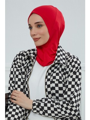 Aisha's Design Tesettür Bone,TB-5,Kırmızı