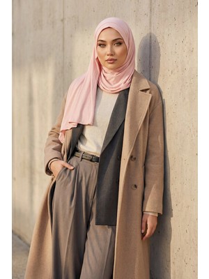 Aisha's Design Pratik Penye Şal,PS-16,Pudra
