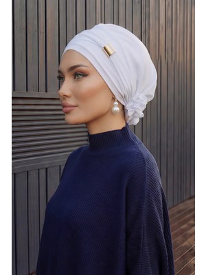 Aisha's Design Aksesuarlı Şifon Hazır Türban,ht-95s,ht-95s